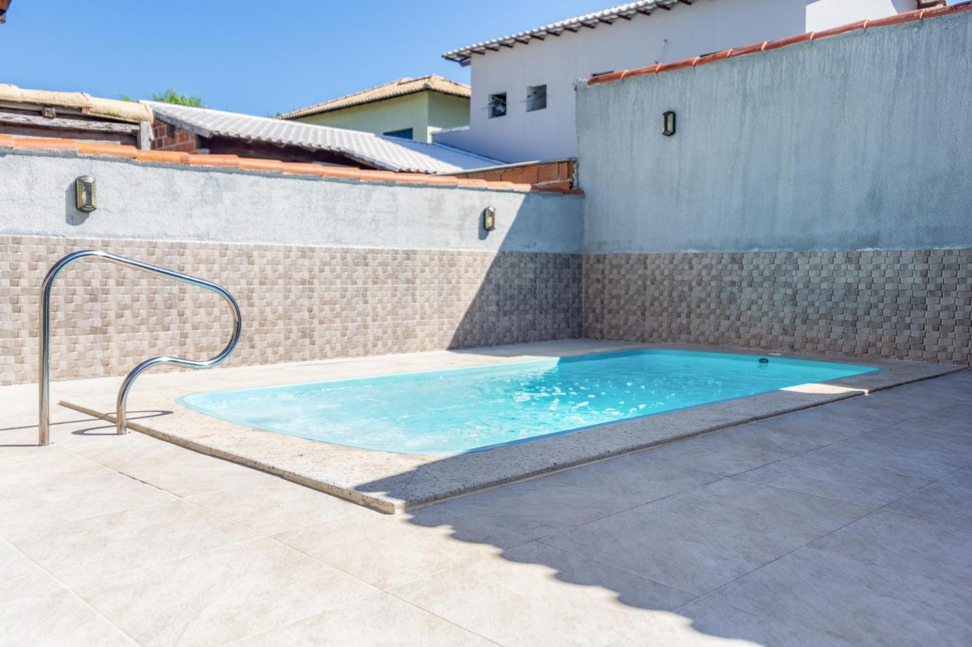 Refugio Tropical Casa De Praia Com Piscina Aquecida E 4 Suites E Garagem 3 Carros, 800 Mtrs Da Praia Internet 700 Mbps, Condominio Privado Com Pista De Skate , Quadra De Futevolei , Campos E Quadras De Futebol! Cabo Frio Luaran gambar