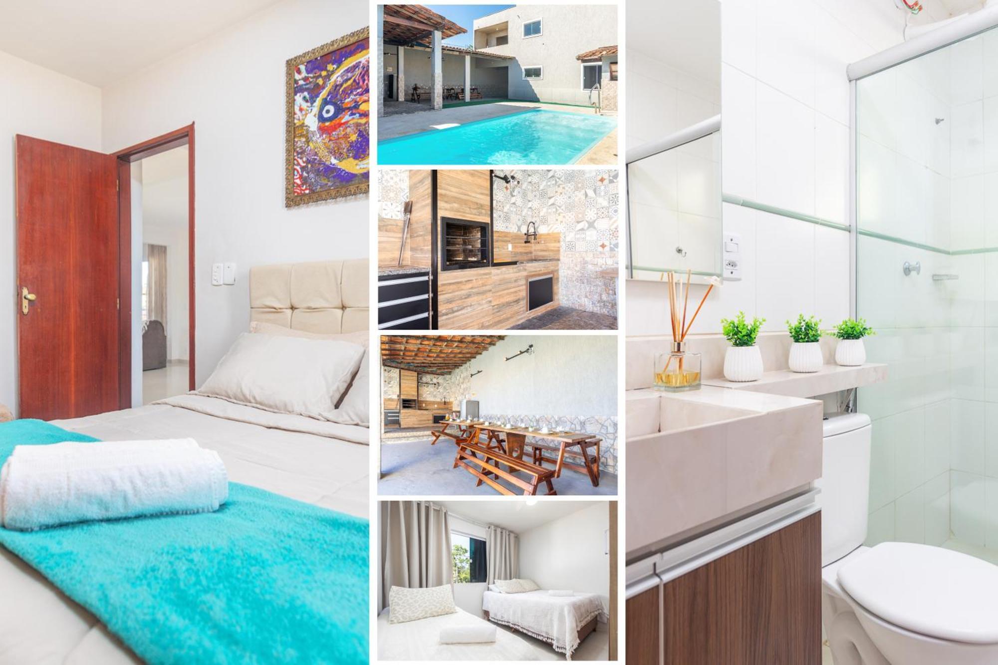 Refugio Tropical Casa De Praia Com Piscina Aquecida E 4 Suites E Garagem 3 Carros, 800 Mtrs Da Praia Internet 700 Mbps, Condominio Privado Com Pista De Skate , Quadra De Futevolei , Campos E Quadras De Futebol! Cabo Frio Luaran gambar